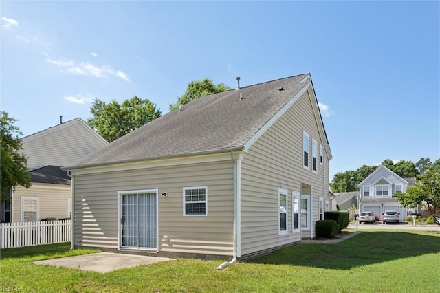408 Holmes Blvd, Yorktown, VA 23692 - back of house with a patio and a shingled roof