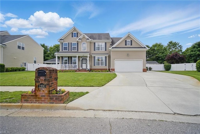 1200 Althea Ct, Chesapeake, VA 23322 - view of front of property with a porch and concrete driveway