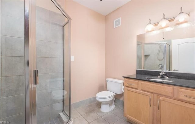 249 W Freemason St Unit 405, Norfolk, VA 23510 - full bath with toilet, vanity, tile patterned floors, and a stall shower