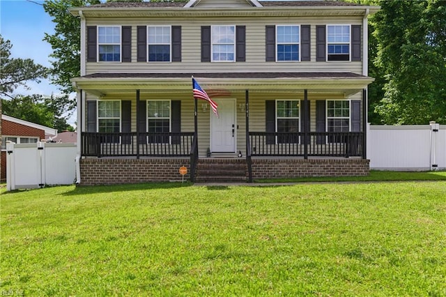 4141 Sunkist Rd, Chesapeake, VA 23321 - view of front facade featuring covered porch and a gate