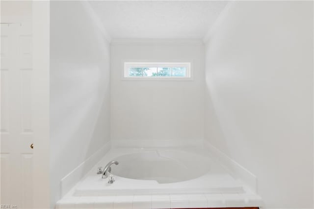 4141 Sunkist Rd, Chesapeake, VA 23321 - bathroom with a bath and ornamental molding