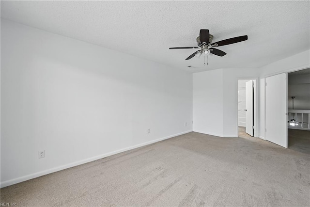 5101 Glenwood Way, Virginia Beach, VA 23456 - unfurnished bedroom featuring carpet flooring, baseboards, ensuite bath, a textured ceiling, and a ceiling fan