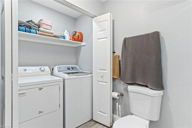 3607 Lafayette Blvd, Norfolk, VA 23513 - laundry room featuring light wood-style floors and washer and clothes dryer