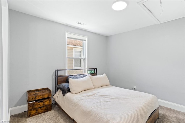 3607 Lafayette Blvd, Norfolk, VA 23513 - carpeted bedroom featuring attic access and baseboards