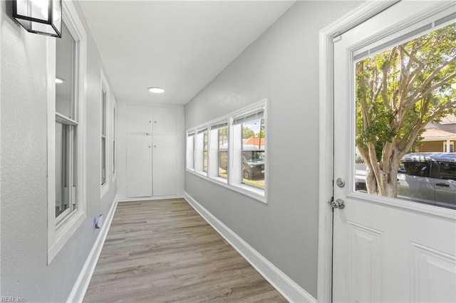 3607 Lafayette Blvd, Norfolk, VA 23513 - doorway to outside featuring healthy amount of natural light, wood finished floors, baseboards, and recessed lighting