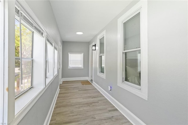 3607 Lafayette Blvd, Norfolk, VA 23513 - corridor featuring baseboards and light wood-style flooring