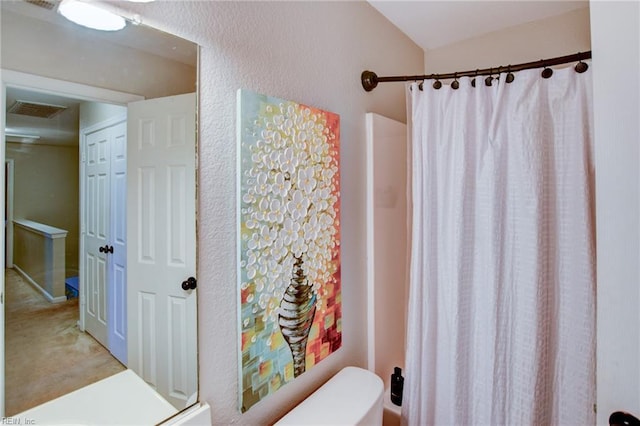 231 Sykes Ave Unit 231, Virginia Beach, VA 23454 - bathroom featuring toilet and a shower with shower curtain