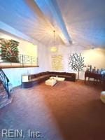 124 Southerland Dr, Hampton, VA 23669 - game room with lofted ceiling