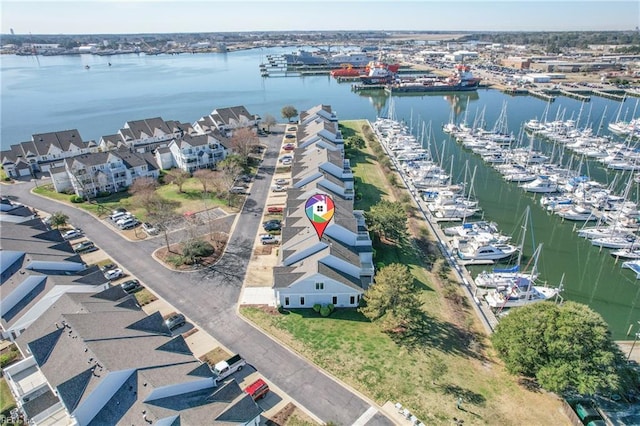 9489 Mooring Dr, Norfolk, VA 23518 - bird's eye view of numerous boat docks and a large body of water