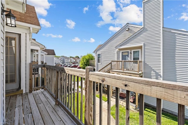 3566 Brigita Ct, Virginia Beach, VA 23453 - wooden terrace featuring a residential view