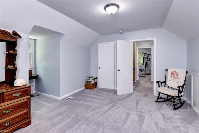 2944 Ridge Rd, Cobbs Creek, VA 23035 - sitting room with lofted ceiling, carpet flooring, and baseboards