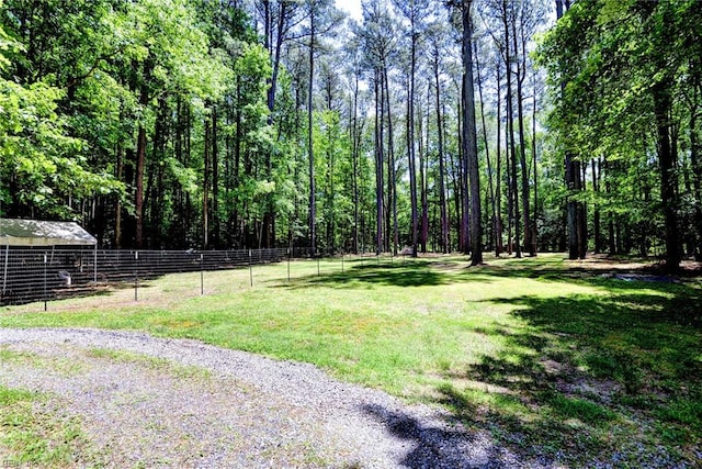 2944 Ridge Rd, Cobbs Creek, VA 23035 - view of yard featuring a forest view
