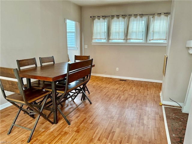 307 W 30th St, Norfolk, VA 23508 - dining area featuring light wood finished floors and baseboards