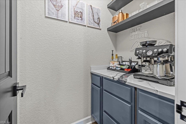 3012 George Starr Dr, Virginia Beach, VA 23456 - bar area with a textured wall