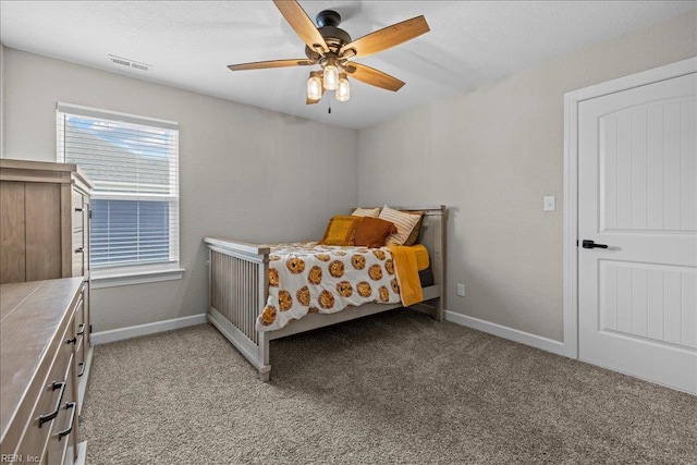 3012 George Starr Dr, Virginia Beach, VA 23456 - bedroom featuring light colored carpet, baseboards, and ceiling fan