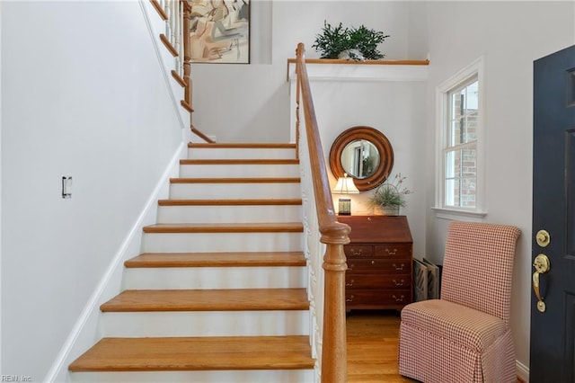 20185 Harbour Rdg, Smithfield, VA 23430 - staircase featuring wood finished floors