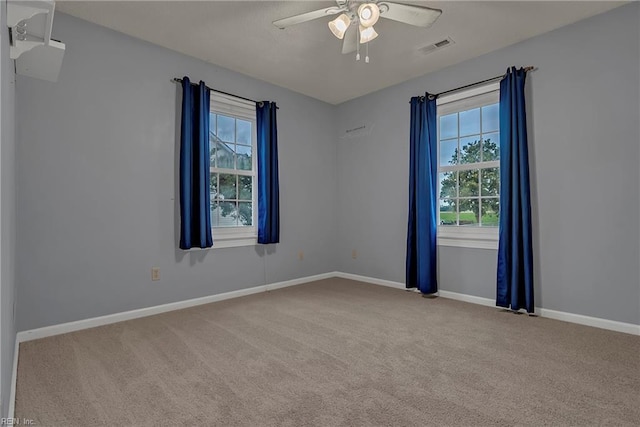 506 Everett Dr, Elizabeth City, NC 27909 - carpeted empty room featuring a ceiling fan and baseboards