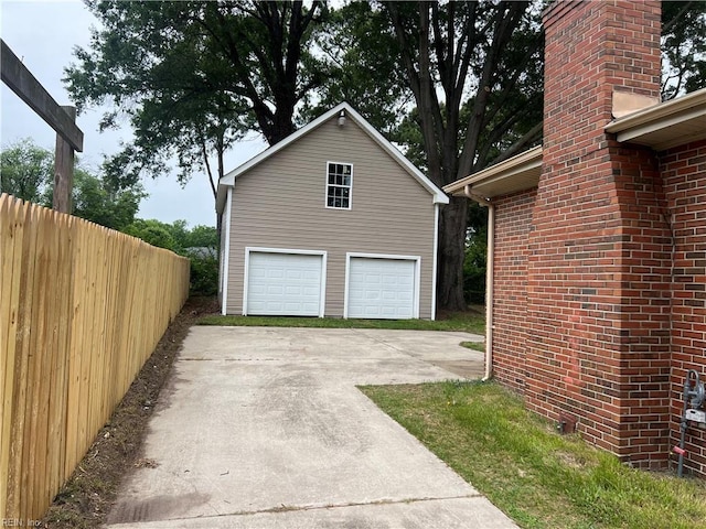 6217 Apple St, Suffolk, VA 23435 - garage featuring a detached garage