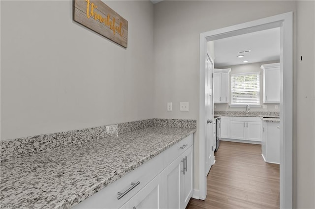 3745 Peterson St, Norfolk, VA 23513 - bathroom with wood finished floors, vanity, and recessed lighting