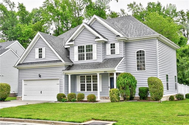 501 Beagle Gap Ct, Chesapeake, VA 23320 - traditional-style house featuring a shingled roof, concrete driveway, and an attached garage
