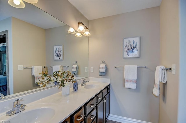501 Beagle Gap Ct, Chesapeake, VA 23320 - bathroom featuring double vanity
