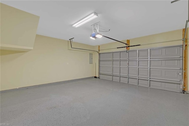 101 Daybeacon St, Yorktown, VA 23692 - garage with a garage door opener, electric panel, and baseboards