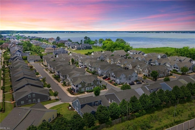 145 Beacon Run, Suffolk, VA 23435 - aerial perspective of suburban area with a nearby body of water