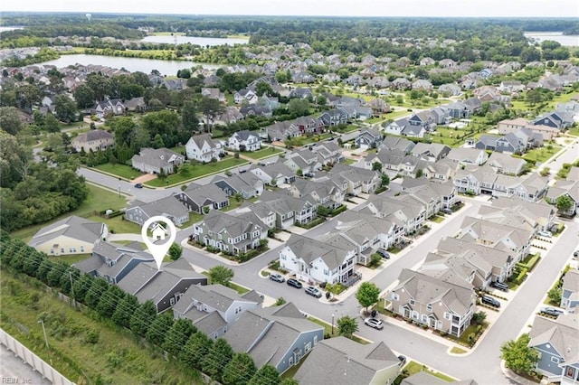145 Beacon Run, Suffolk, VA 23435 - aerial view of residential area with a nearby body of water