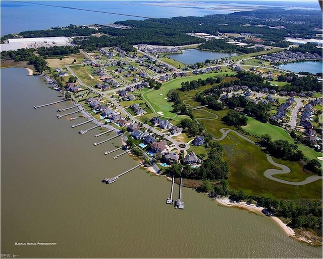 145 Beacon Run, Suffolk, VA 23435 - aerial overview of property's location with a large body of water