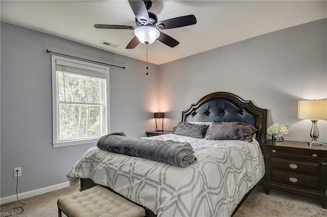 3145 Crestwood Ln, Virginia Beach, VA 23453 - bedroom featuring light carpet, baseboards, and a ceiling fan