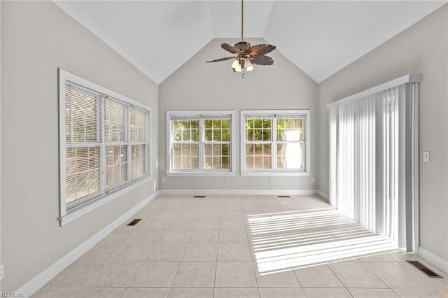 2288 Souverain Ln, Virginia Beach, VA 23454 - unfurnished sunroom featuring vaulted ceiling