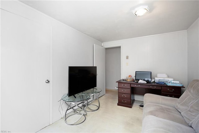 1204 Blythewood Ln, Suffolk, VA 23434 - office space featuring light carpet and ornamental molding