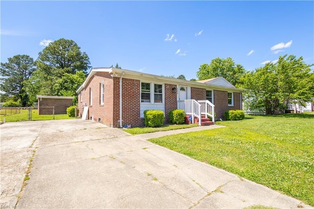 1204 Blythewood Ln, Suffolk, VA 23434 - view of front of property featuring brick siding and driveway