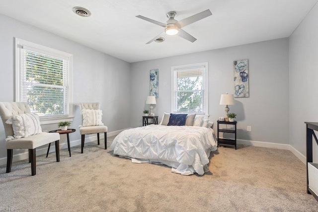 128 Wellons St, Suffolk, VA 23434 - carpeted bedroom featuring baseboards and a ceiling fan