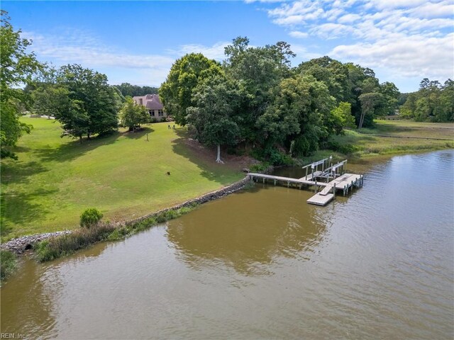 118 Goose Hill Way, Smithfield, VA 23430 - drone / aerial view of a nearby body of water