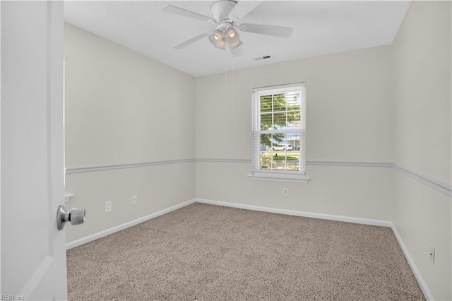 1300 Equinox Lndg, Chesapeake, VA 23322 - carpeted spare room with baseboards and a ceiling fan