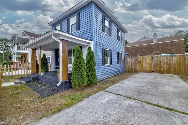 7430 Hughart St, Norfolk, VA 23505 - view of home's exterior featuring a porch