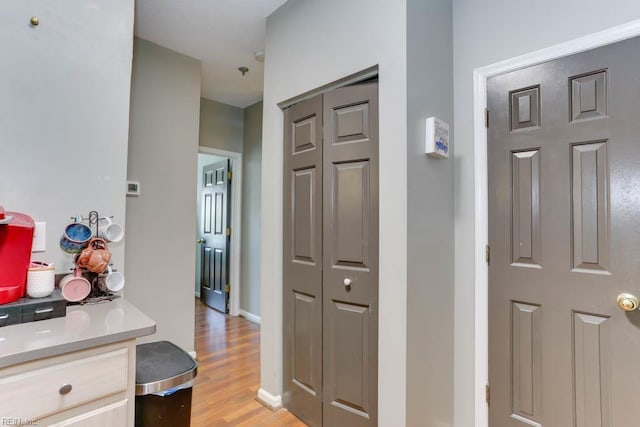 321 Duke St Unit 133, Norfolk, VA 23510 - hallway with light wood-style flooring