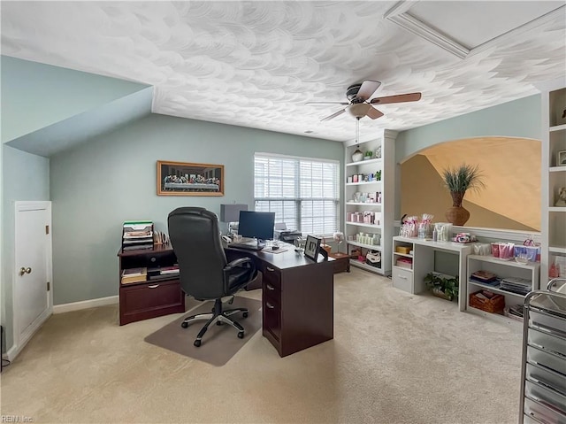 2884 Einstein Dr, Virginia Beach, VA 23456 - carpeted office featuring a ceiling fan