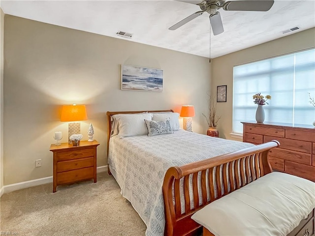 2884 Einstein Dr, Virginia Beach, VA 23456 - bedroom featuring baseboards, light colored carpet, and a ceiling fan