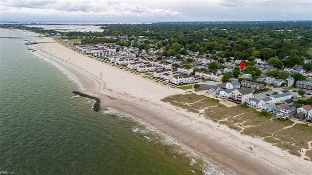 319 N First St, Hampton, VA 23664 - bird's eye view of expansive beach