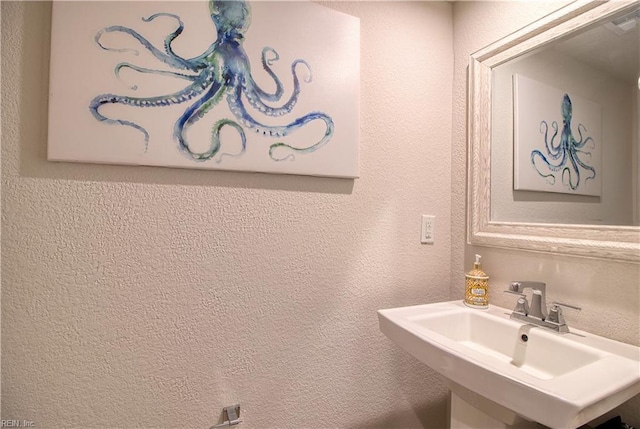 1621 Redwing Arch, Chesapeake, VA 23323 - bathroom featuring a textured wall and a sink