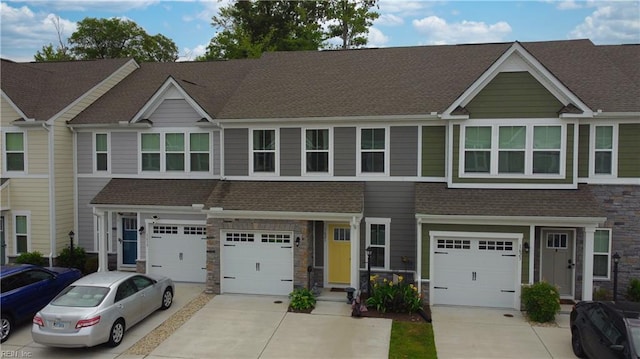 1621 Redwing Arch, Chesapeake, VA 23323 - multi unit property featuring driveway, an attached garage, and roof with shingles