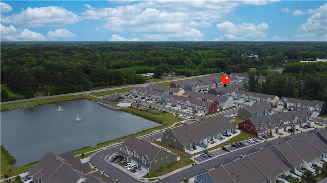 1621 Redwing Arch, Chesapeake, VA 23323 - aerial view of residential area featuring a forest and a nearby body of water