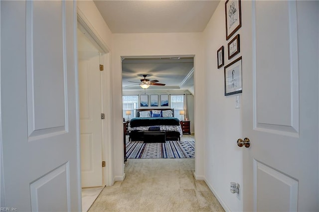 3729 Longhill Arch, Chesapeake, VA 23323 - hall featuring light colored carpet and baseboards