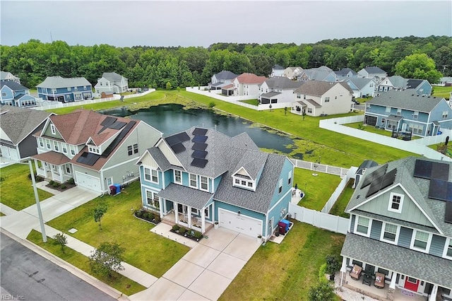 3729 Longhill Arch, Chesapeake, VA 23323 - aerial view of residential area featuring a large body of water