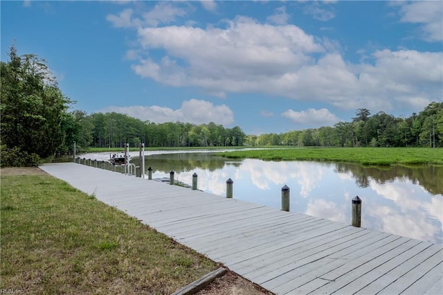 2504 William Tankard Dr, Williamsburg, VA 23185 - dock area featuring a water view and a view of trees