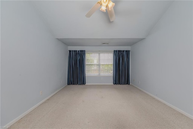 238 Wingate Dr, Williamsburg, VA 23185 - unfurnished room with carpet, ceiling fan, and vaulted ceiling