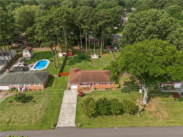 404 Briarfield Dr, Chesapeake, VA 23322 - bird's eye view of a pool