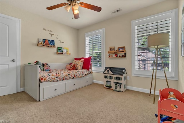 921 Justin Lee Way, Chesapeake, VA 23322 - bedroom featuring carpet floors, a ceiling fan, and baseboards